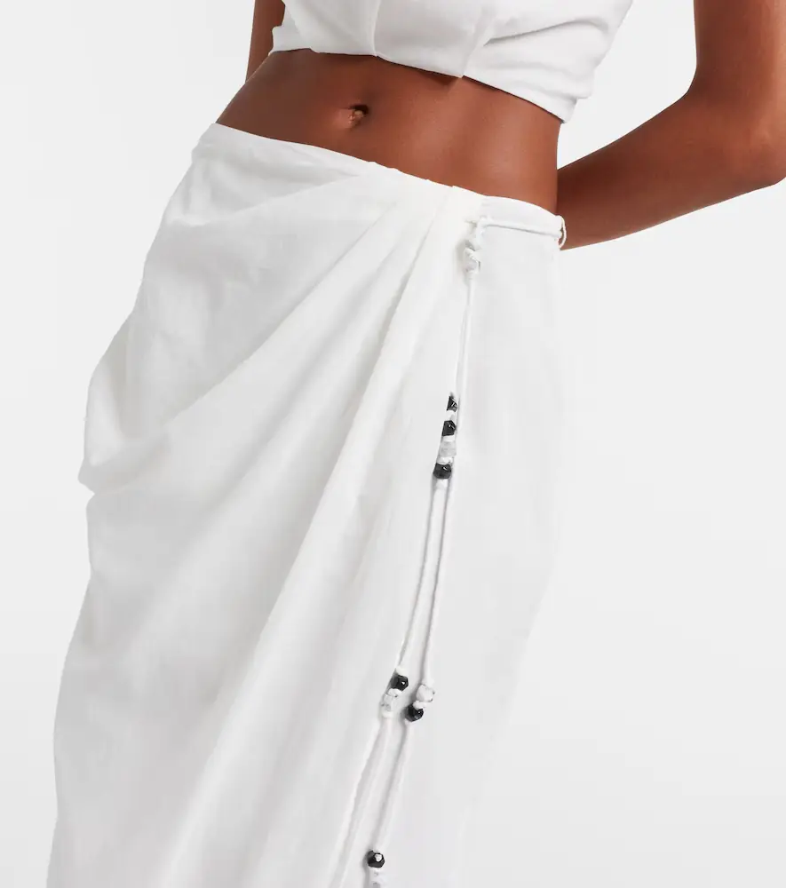 SIR. Azura cotton wrap skirt | Thumbnail 5