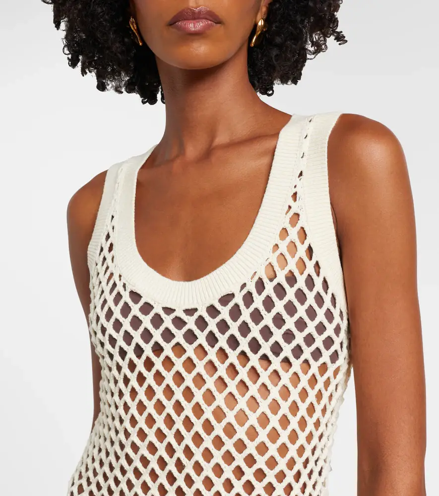 SIR. Ilaria fringed open-knit cotton maxi dress | Thumbnail 2 SIR. Ilaria fringed open-knit cotton maxi dress | Thumbnail 2
