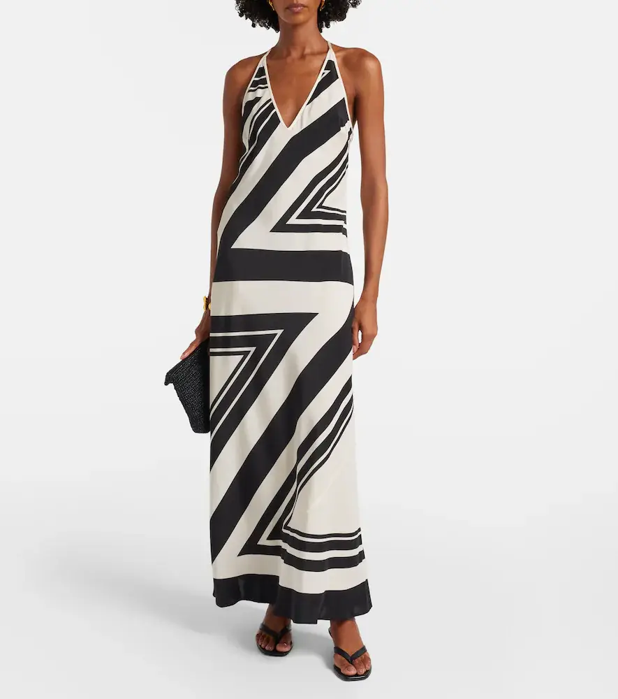 SIR. Pietra printed silk crêpe maxi dress | Thumbnail 2 SIR. Pietra printed silk crêpe maxi dress | Thumbnail 2