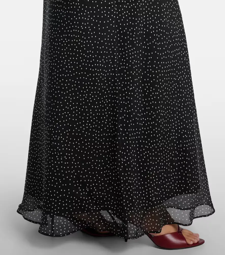 SIR. Polka-dot silk maxi dress | Thumbnail 4 SIR. Polka-dot silk maxi dress | Thumbnail 4
