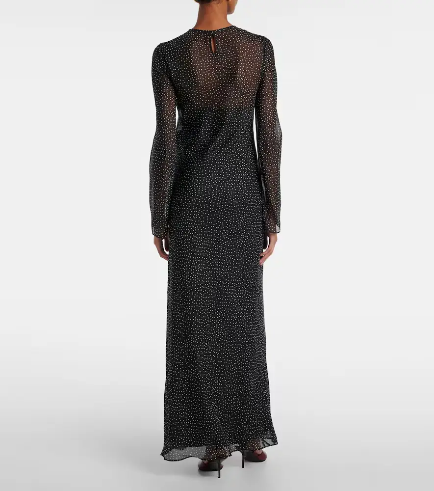SIR. Polka-dot silk maxi dress | Thumbnail 5 SIR. Polka-dot silk maxi dress | Thumbnail 5