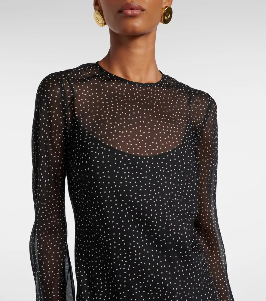 SIR. Polka-dot silk maxi dress | Thumbnail 6 SIR. Polka-dot silk maxi dress | Thumbnail 6