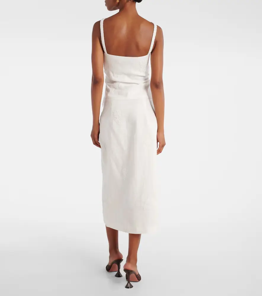 SIR. Alessandra embroidered linen top | Thumbnail 2 SIR. Alessandra embroidered linen top | Thumbnail 2