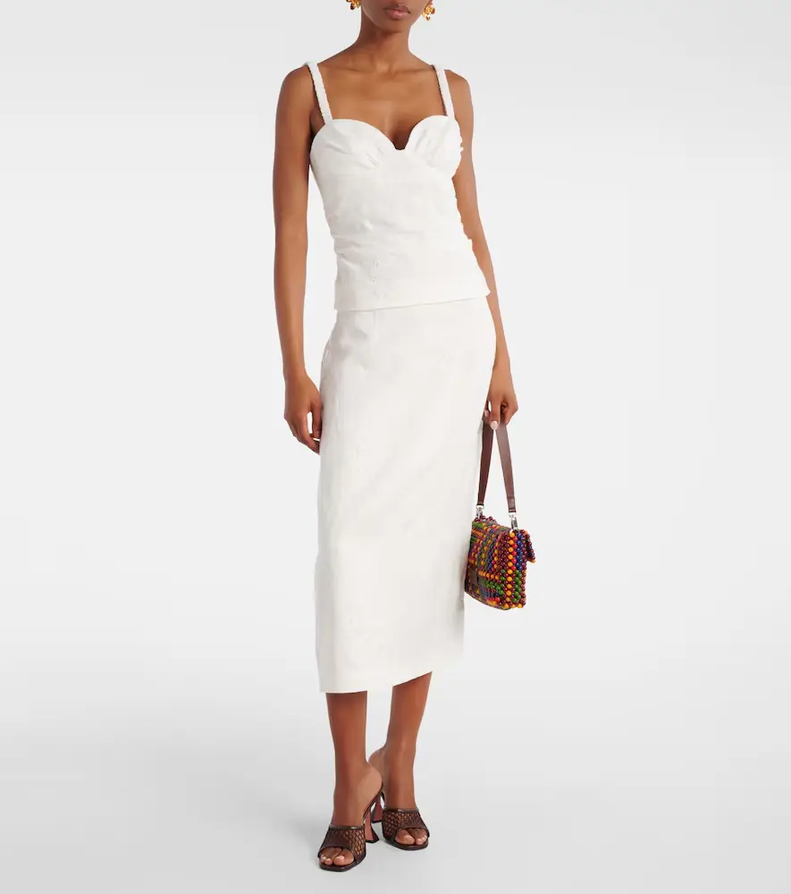 SIR. Alessandra embroidered linen top | Thumbnail 4 SIR. Alessandra embroidered linen top | Thumbnail 4