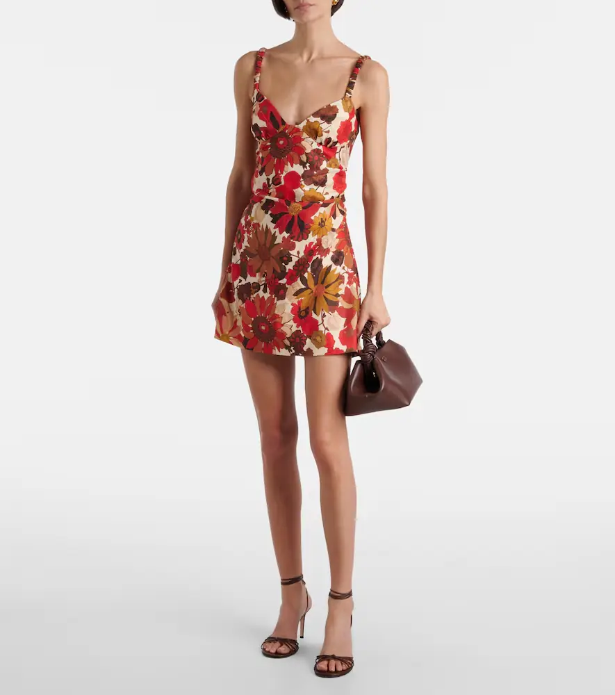 SIR. Primrose floral linen minidress | Thumbnail 2