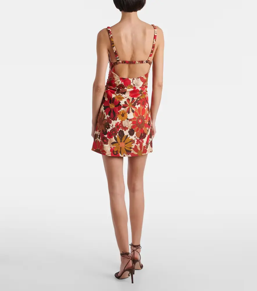 SIR. Primrose floral linen minidress | Thumbnail 3
