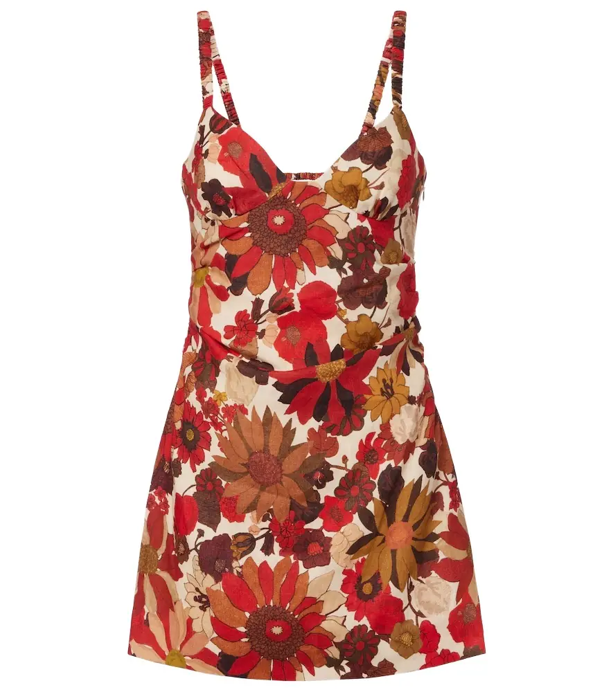 SIR Primrose floral linen minidress | Image 1 SIR Primrose floral linen minidress | Image 1