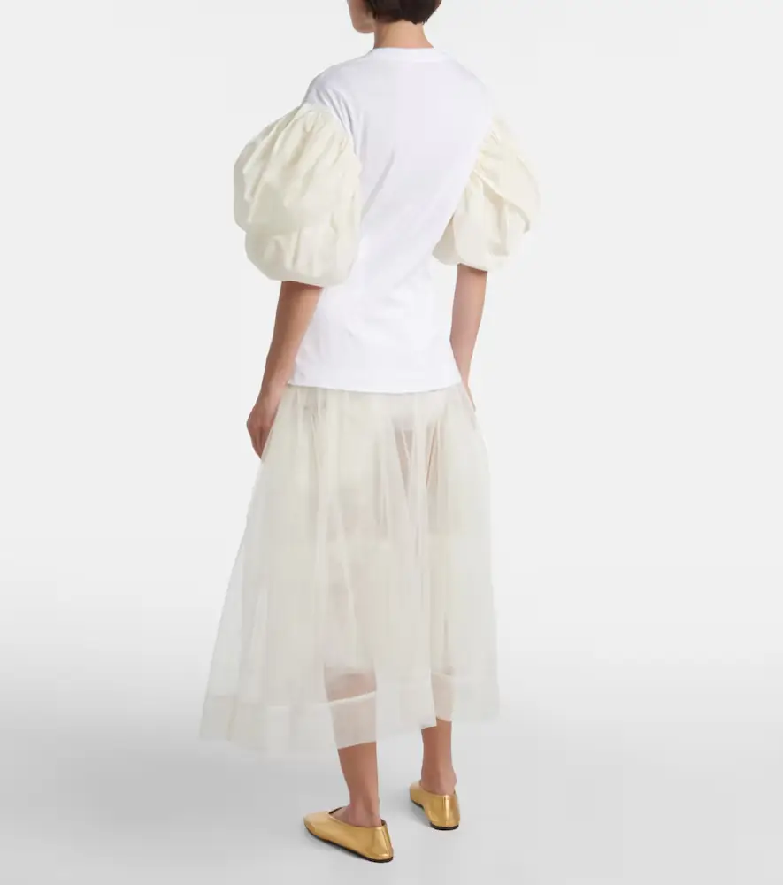 Simone Rocha Puff-sleeve cotton jersey T-shirt | Thumbnail 3 Simone Rocha Puff-sleeve cotton jersey T-shirt | Thumbnail 3