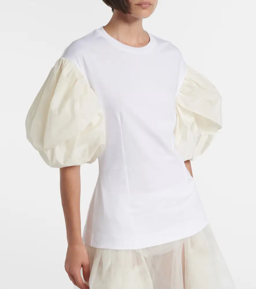 Simone Rocha Puff-sleeve cotton jersey T-shirt | Thumbnail 4 Simone Rocha Puff-sleeve cotton jersey T-shirt | Thumbnail 4