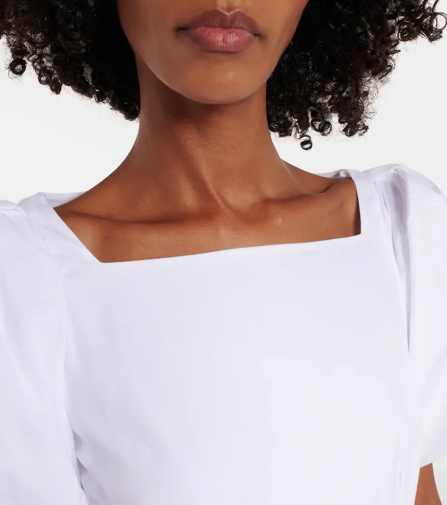 Simone Rocha Puff-sleeve cotton poplin midi dress | Thumbnail 6 Simone Rocha Puff-sleeve cotton poplin midi dress | Thumbnail 6