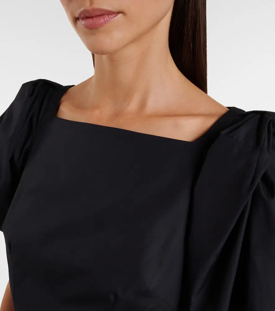 Simone Rocha Puff-sleeve cotton poplin midi dress | Thumbnail 2 Simone Rocha Puff-sleeve cotton poplin midi dress | Thumbnail 2