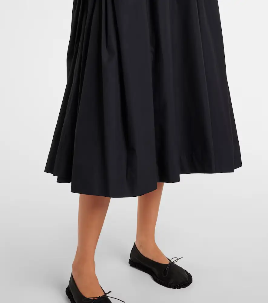 Simone Rocha Puff-sleeve cotton poplin midi dress | Thumbnail 3 Simone Rocha Puff-sleeve cotton poplin midi dress | Thumbnail 3