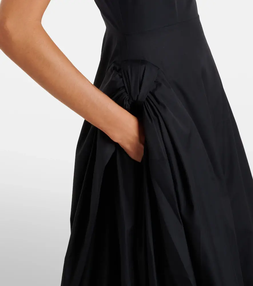 Simone Rocha Puff-sleeve cotton poplin midi dress | Thumbnail 5 Simone Rocha Puff-sleeve cotton poplin midi dress | Thumbnail 5