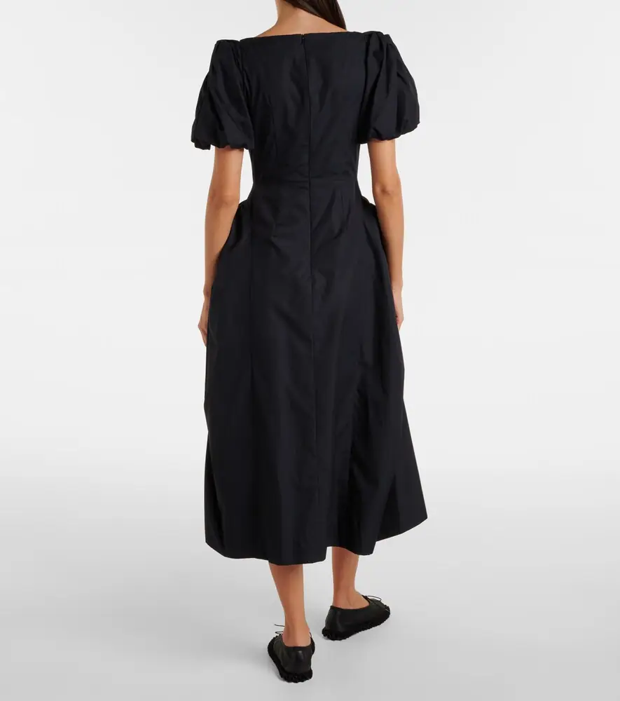 Simone Rocha Puff-sleeve cotton poplin midi dress | Thumbnail 6 Simone Rocha Puff-sleeve cotton poplin midi dress | Thumbnail 6