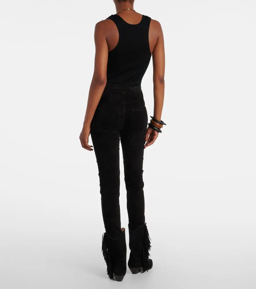 Isabel Marant Dorothea suede slim pants | Thumbnail 4 Isabel Marant Dorothea suede slim pants | Thumbnail 4