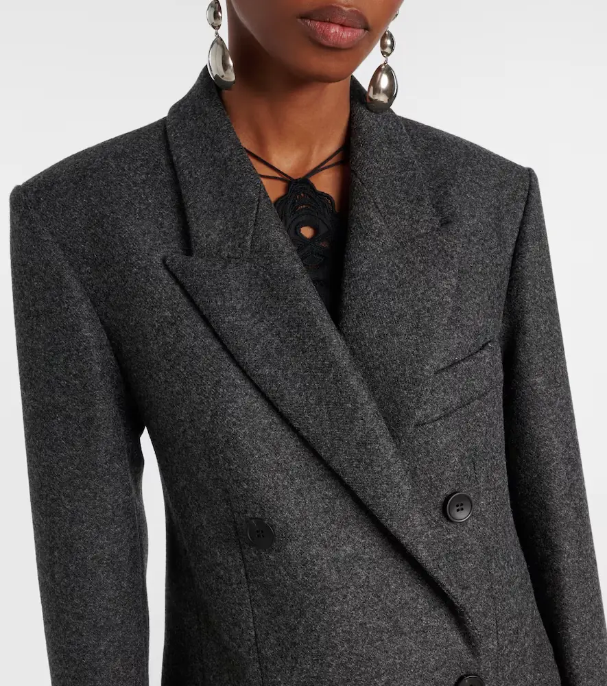 Isabel Marant Irene double-breasted virgin wool coat | Thumbnail 6