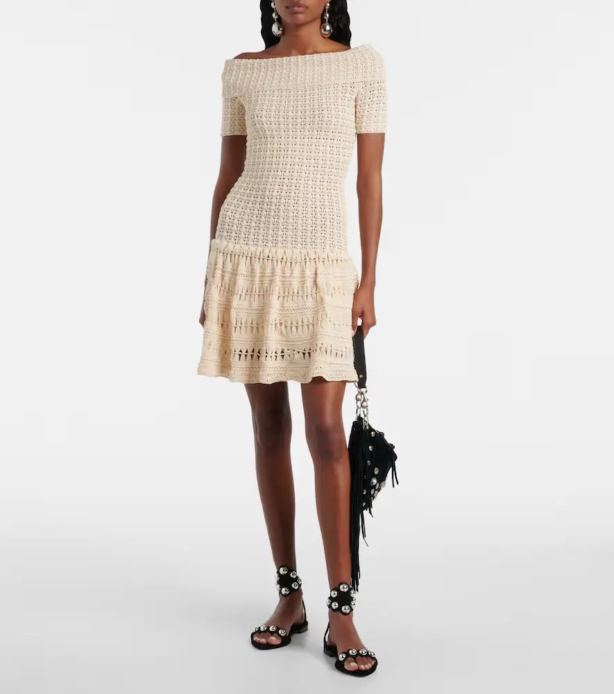 Isabel Marant Charlottega crochet minidress | Thumbnail 2 Isabel Marant Charlottega crochet minidress | Thumbnail 2