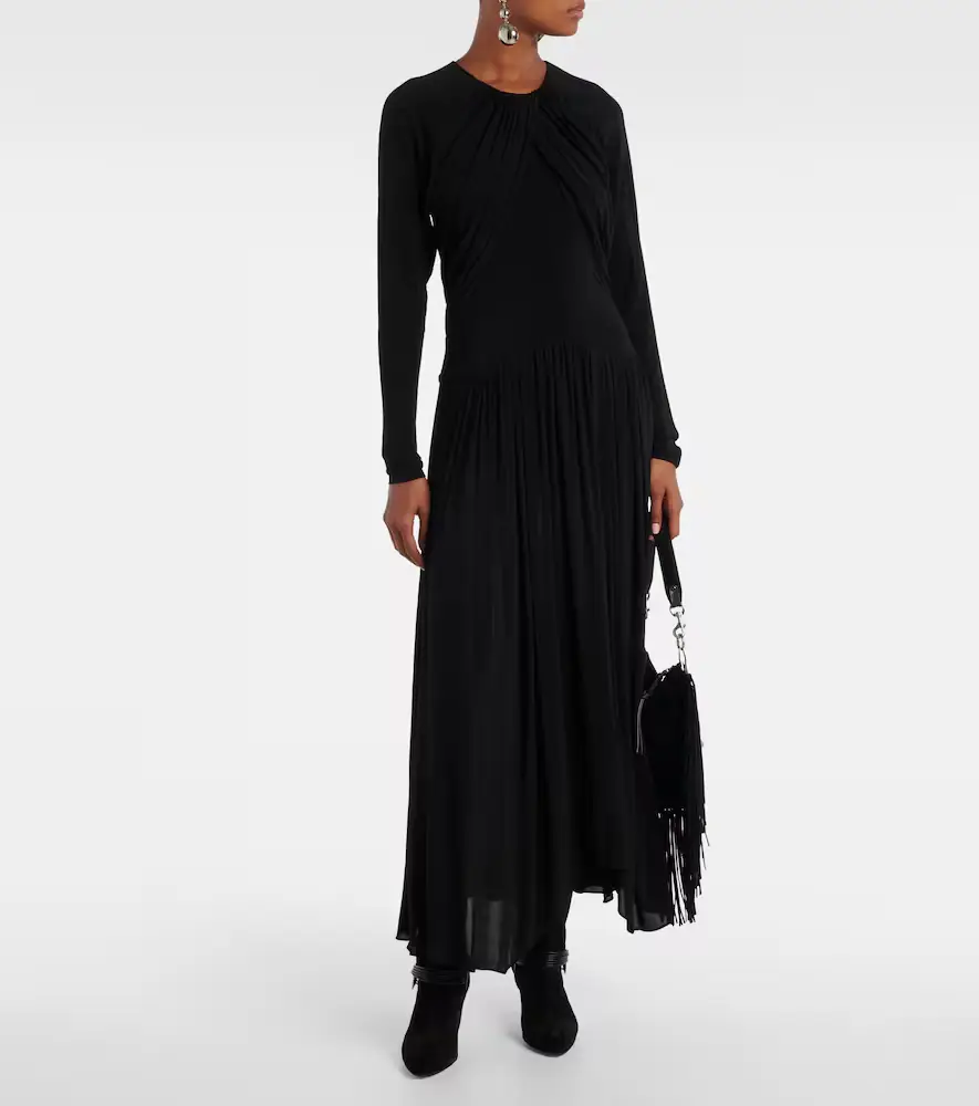 Isabel Marant Galina draped gathered jersey maxi dress | Thumbnail 2 Isabel Marant Galina draped gathered jersey maxi dress | Thumbnail 2