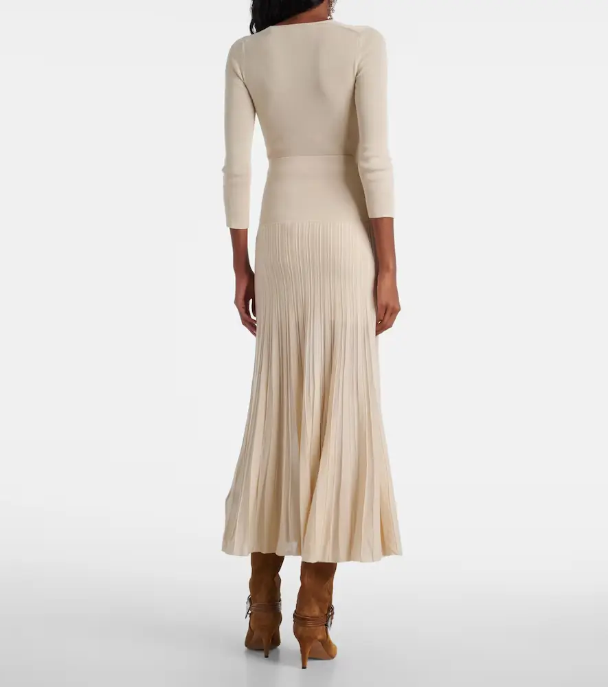 Isabel Marant Ezra pleated semi-sheer crêpe skirt | Thumbnail 2