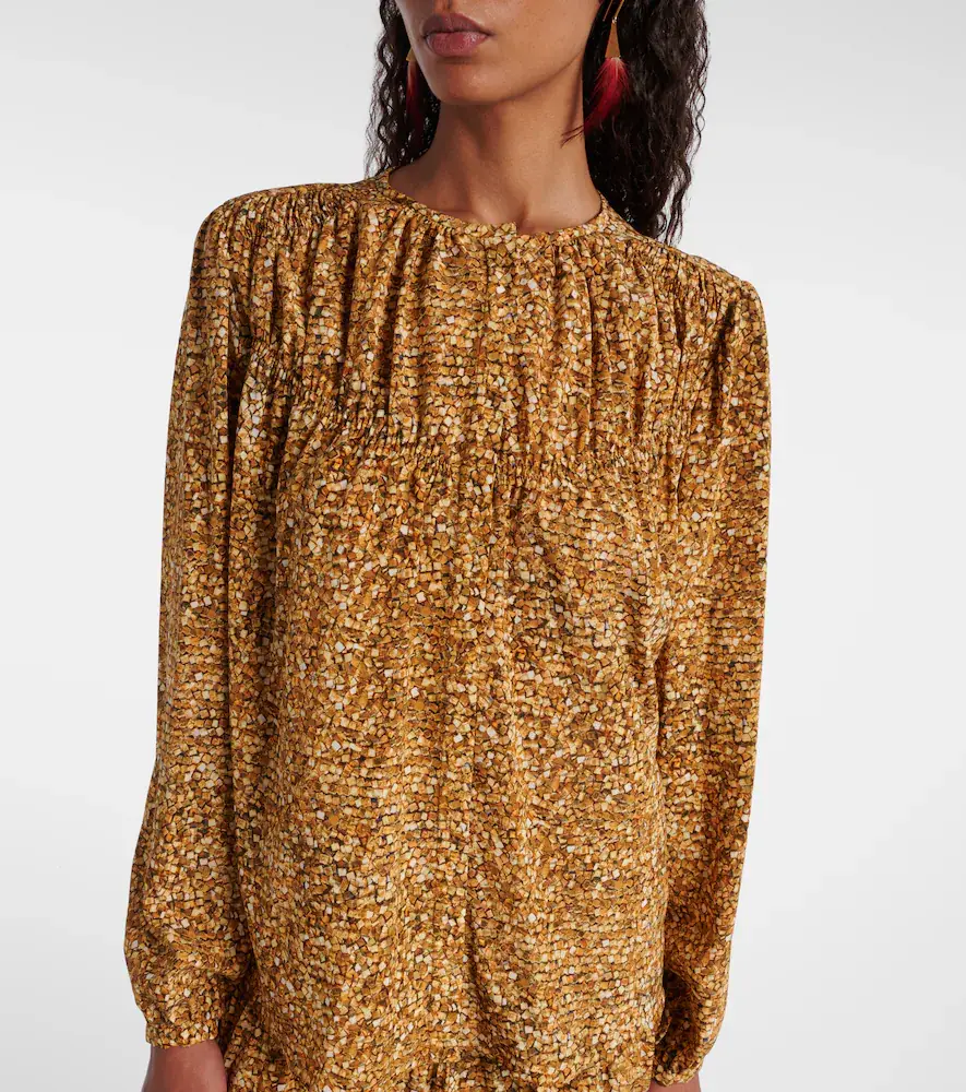 Isabel Marant Sally printed silk-blend blouse | Thumbnail 6 Isabel Marant Sally printed silk-blend blouse | Thumbnail 6