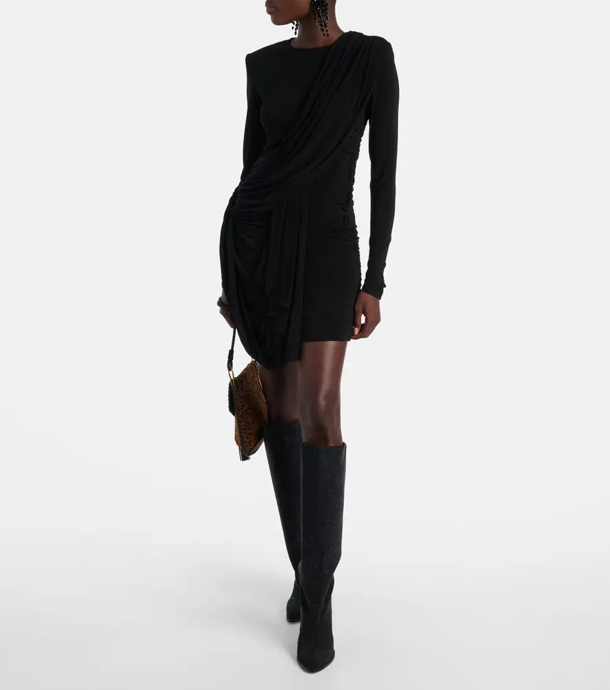 Isabel Marant Georgia draped gathered jersey minidress | Thumbnail 2
