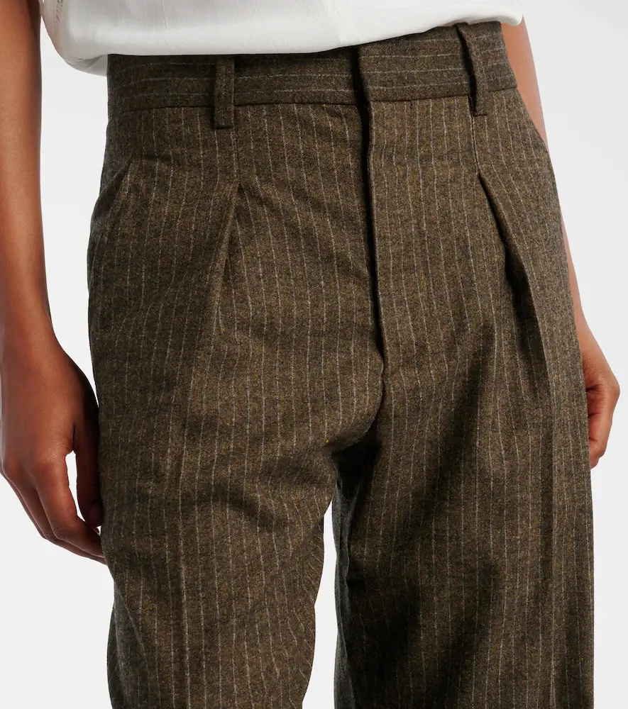 Isabel Marant Lisetta chalk stripe wide-leg suit pants | Thumbnail 4