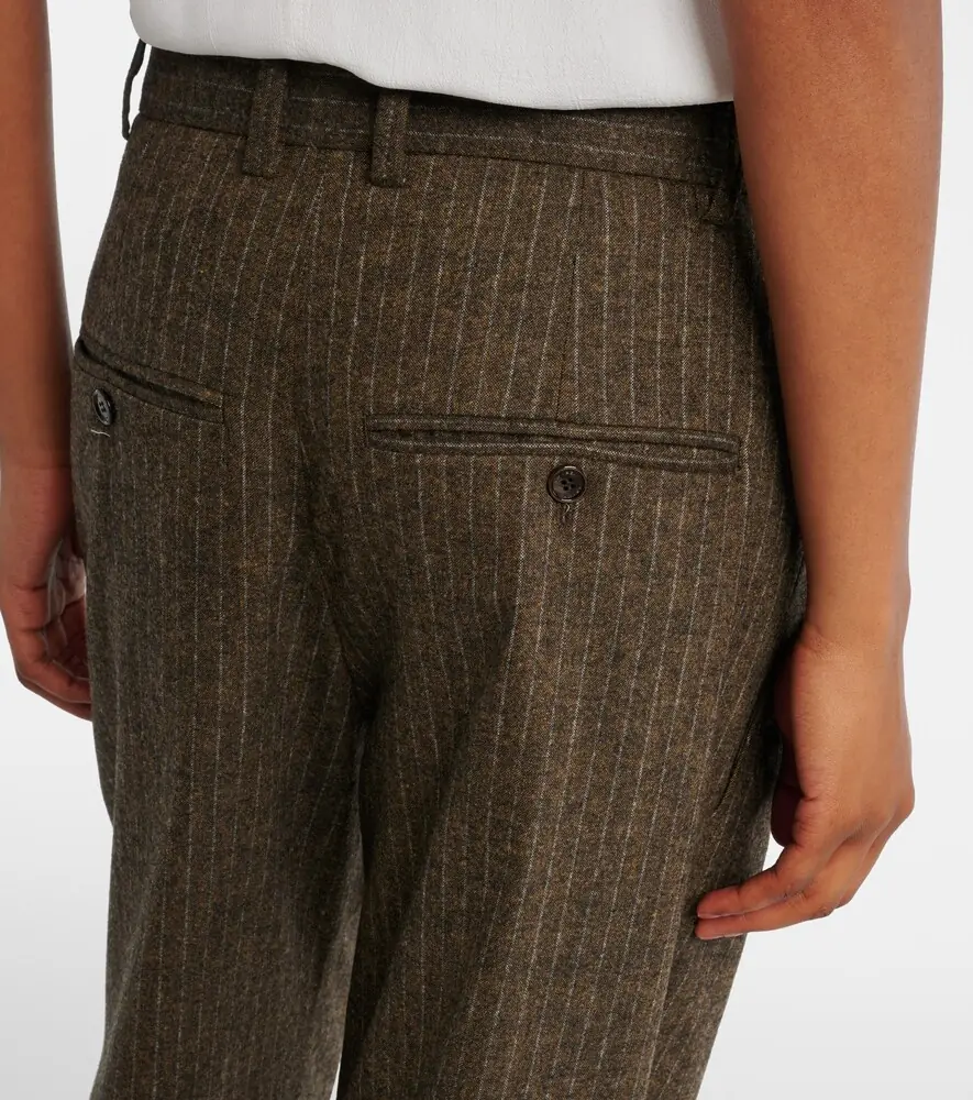 Isabel Marant Lisetta chalk stripe wide-leg suit pants | Thumbnail 5