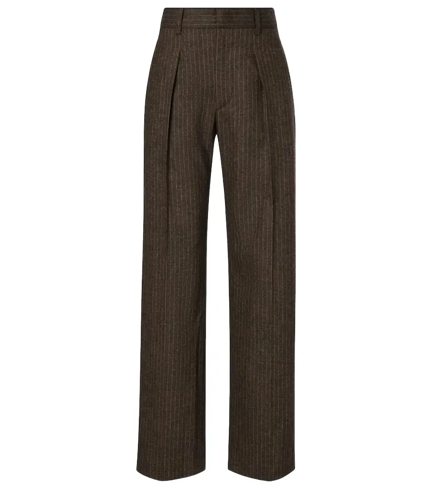 Isabel Marant Lisetta chalk stripe wide-leg suit pants