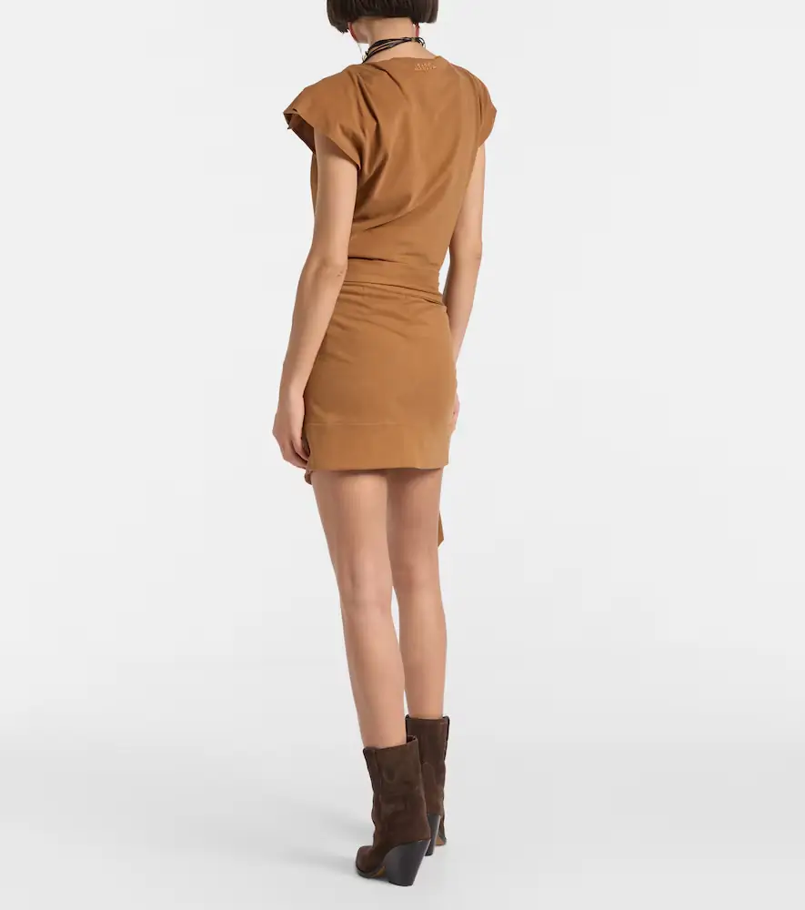 Isabel Marant Berenice asymmetric cotton wrap skirt | Thumbnail 3