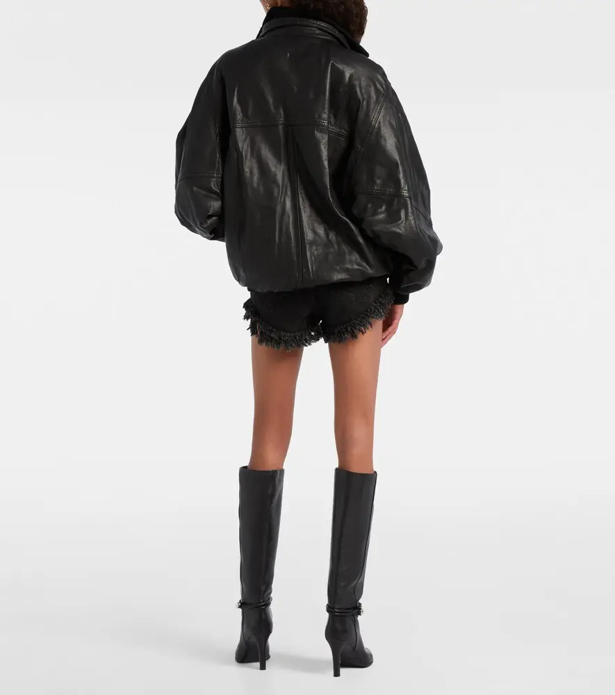 Isabel Marant Dorry oversized leather jacket | Thumbnail 5 Isabel Marant Dorry oversized leather jacket | Thumbnail 5