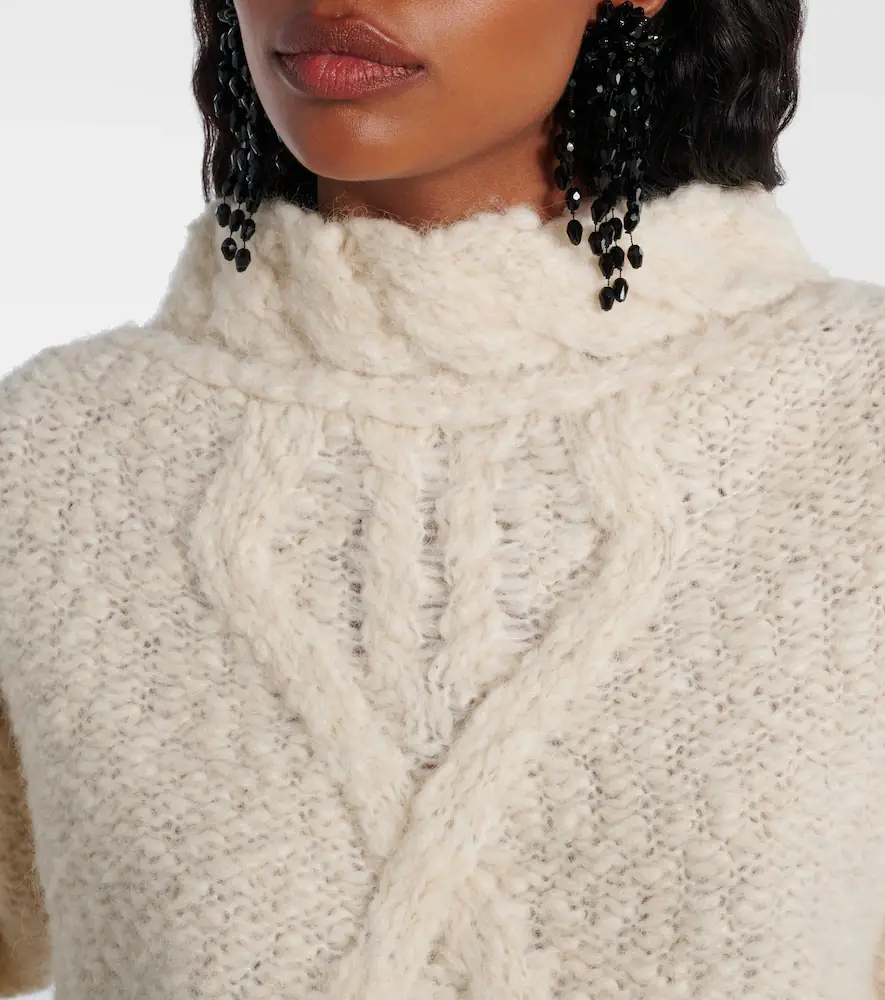 Isabel Marant Romane cable-knit turtleneck sweater | Thumbnail 2