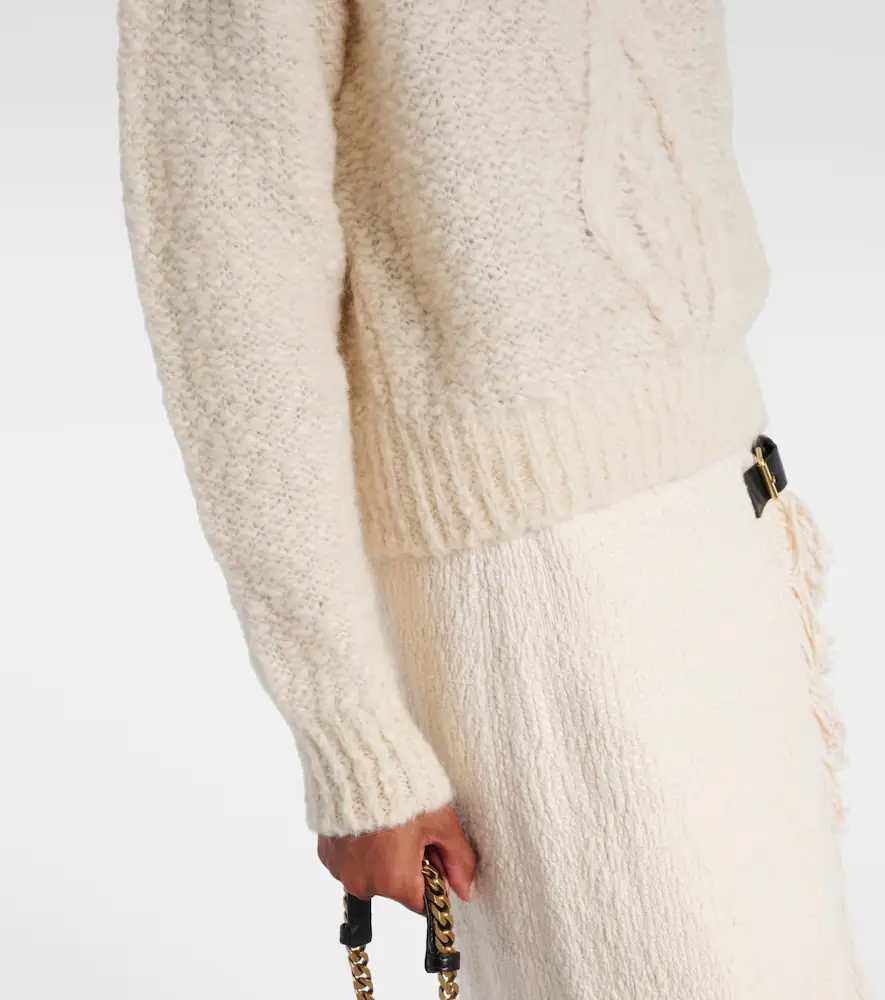 Isabel Marant Romane cable-knit turtleneck sweater | Thumbnail 3