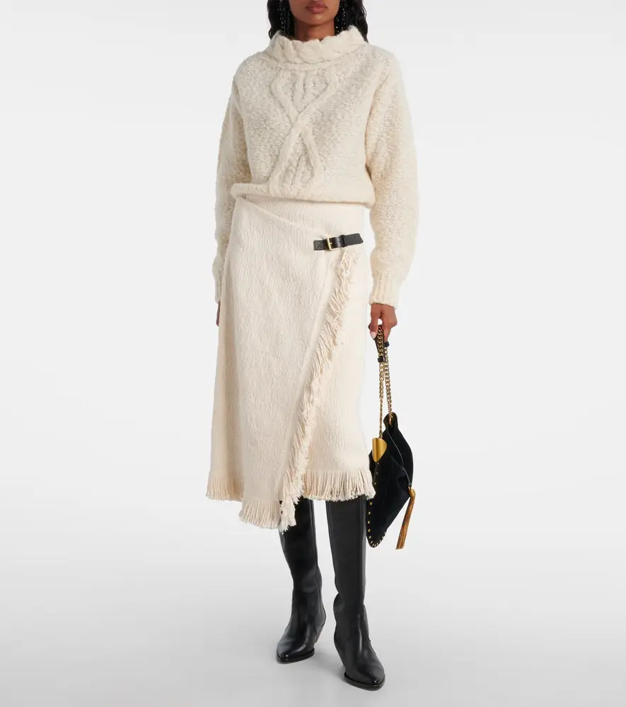 Isabel Marant Romane cable-knit turtleneck sweater | Thumbnail 5