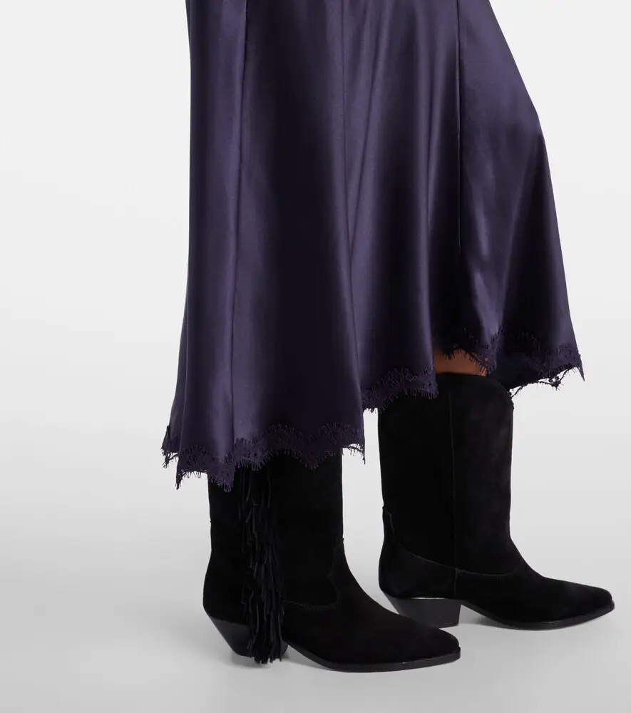 Isabel Marant Jadelia silk-blend satin midi dress | Thumbnail 2 Isabel Marant Jadelia silk-blend satin midi dress | Thumbnail 2