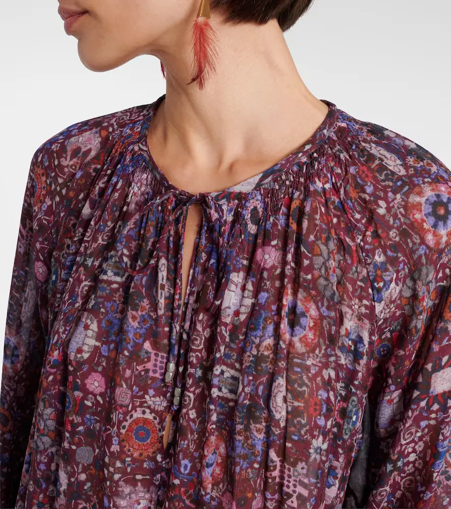 Marant Étoile Bess floral shirred minidress | Thumbnail 5