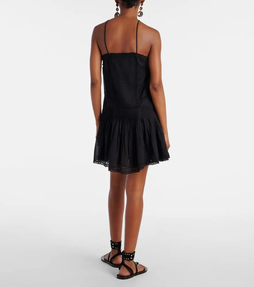 Marant Étoile Geraldin lace-trimmed cotton minidress | Thumbnail 2