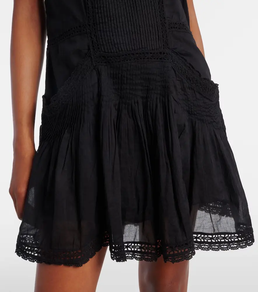 Marant Étoile Geraldin lace-trimmed cotton minidress | Thumbnail 5