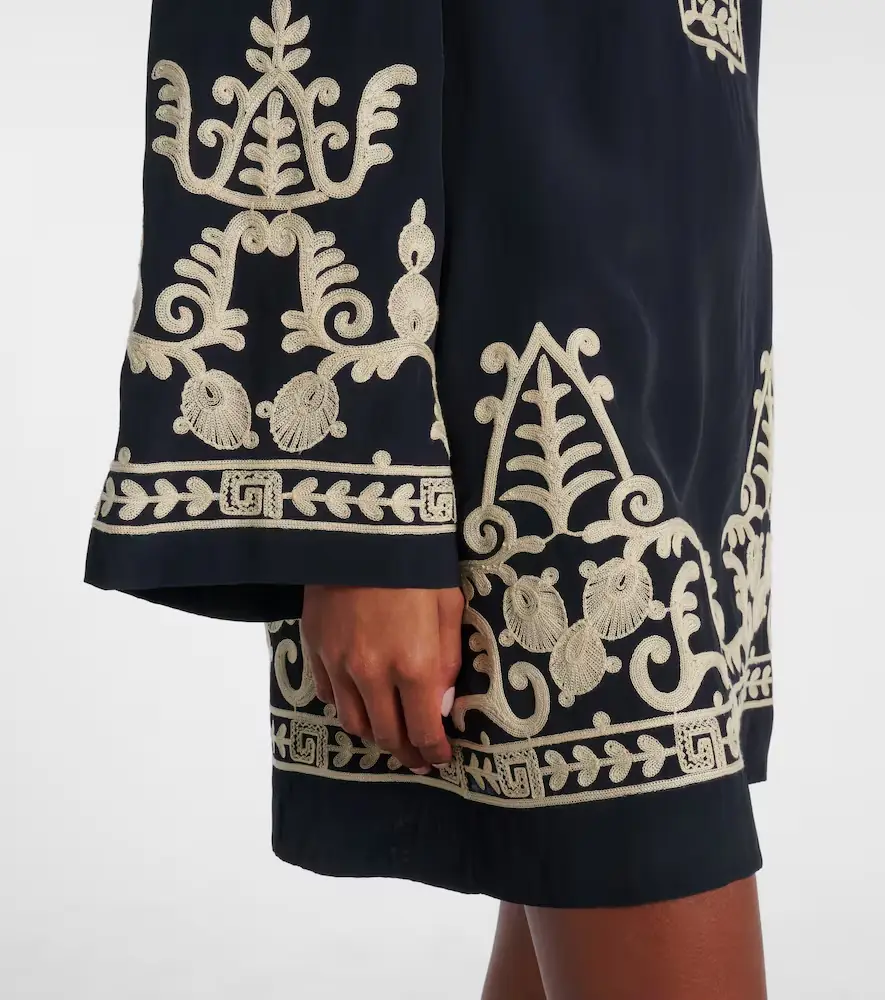 Marant Étoile Fadeli embroidered crêpe tunic | Thumbnail 4