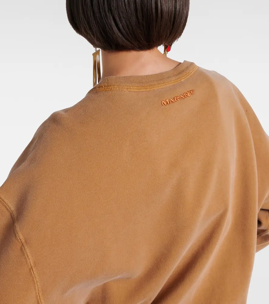 Marant Étoile Pipper gathered cotton sweatshirt dress | Thumbnail 4 Marant Étoile Pipper gathered cotton sweatshirt dress | Thumbnail 4