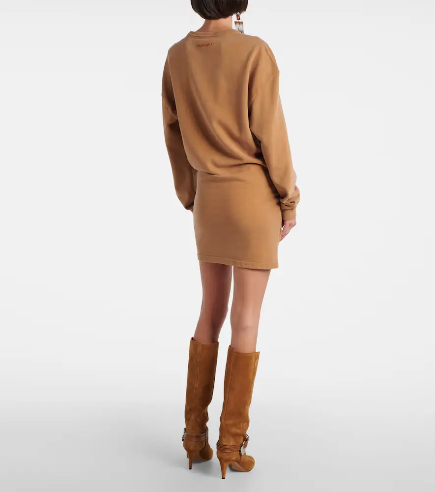 Marant Étoile Pipper gathered cotton sweatshirt dress | Thumbnail 6 Marant Étoile Pipper gathered cotton sweatshirt dress | Thumbnail 6