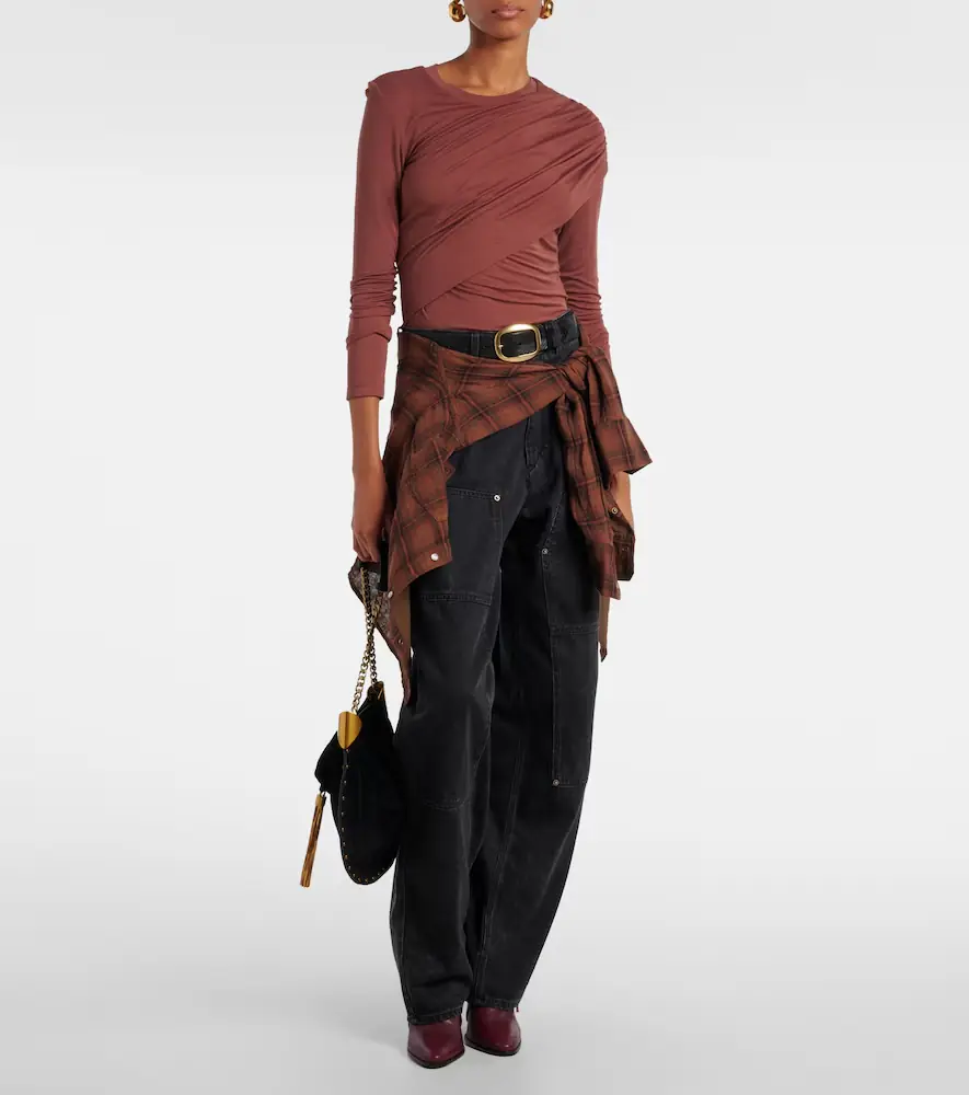 Marant Étoile Dressi draped jersey top | Thumbnail 2