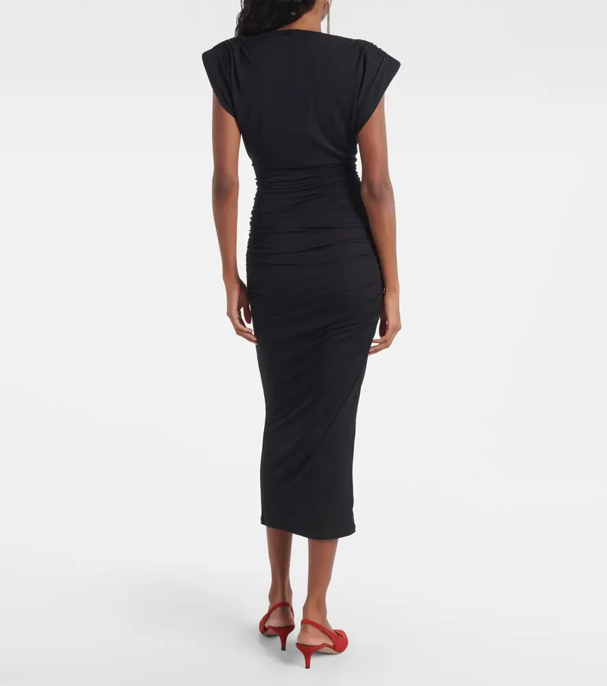 Marant Étoile Donna draped jersey midi dress | Thumbnail 3