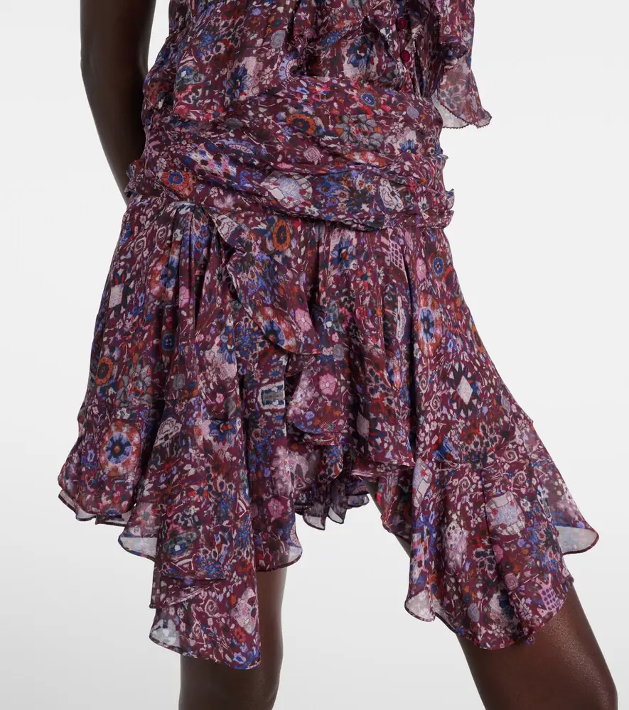 Marant Étoile Berencia floral ruffled miniskirt | Thumbnail 3