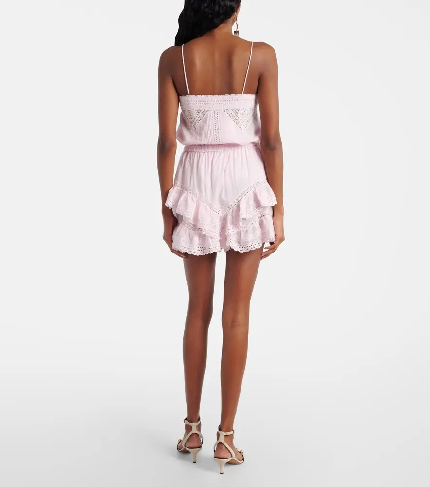 Marant Étoile Geana lace-trimmed cotton shorts | Thumbnail 4