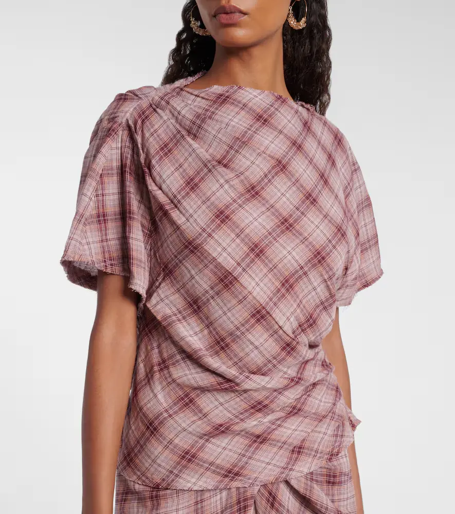 Marant Étoile Neyela checked cotton T-shirt | Thumbnail 2