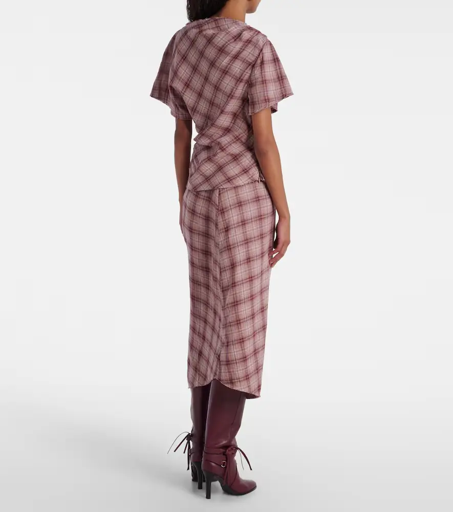 Marant Étoile Neyela checked cotton T-shirt | Thumbnail 5