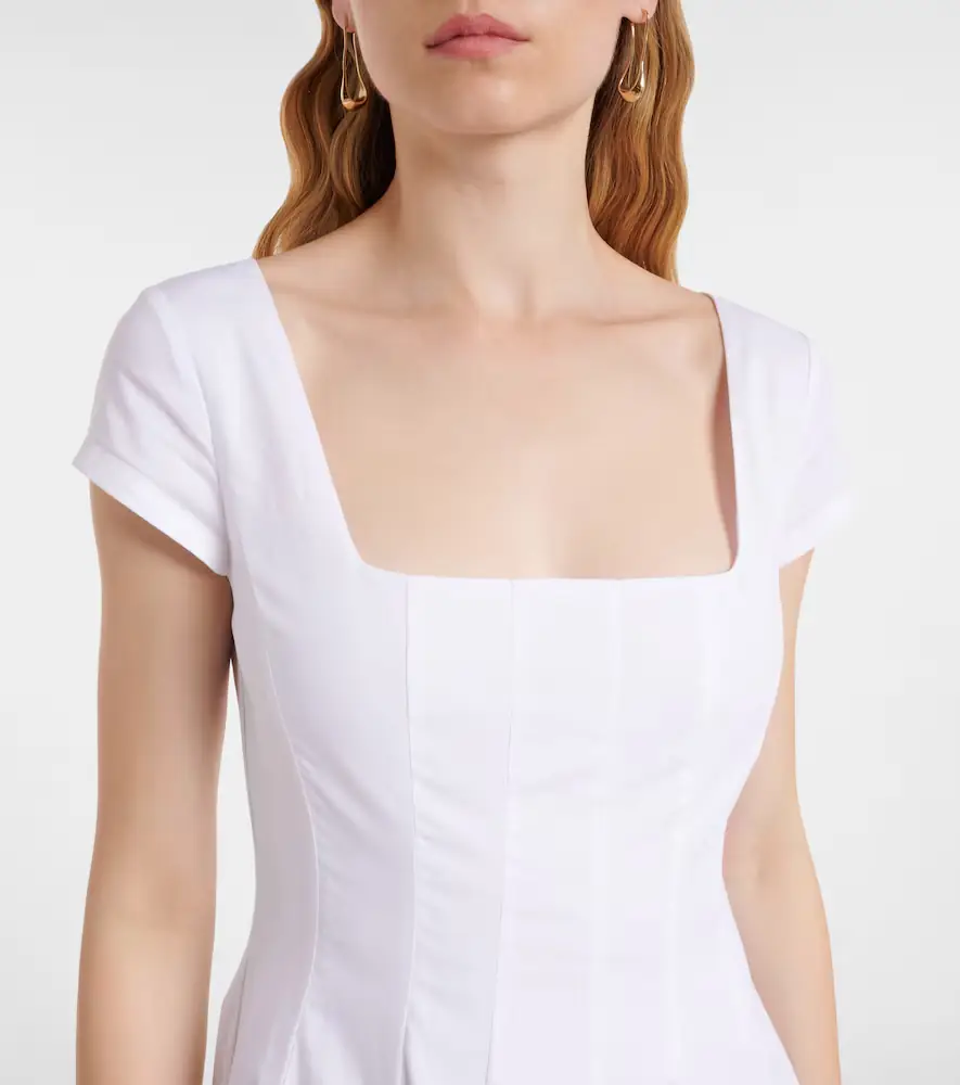 Staud Wells pleated midi dress | Thumbnail 4 Staud Wells pleated midi dress | Thumbnail 4