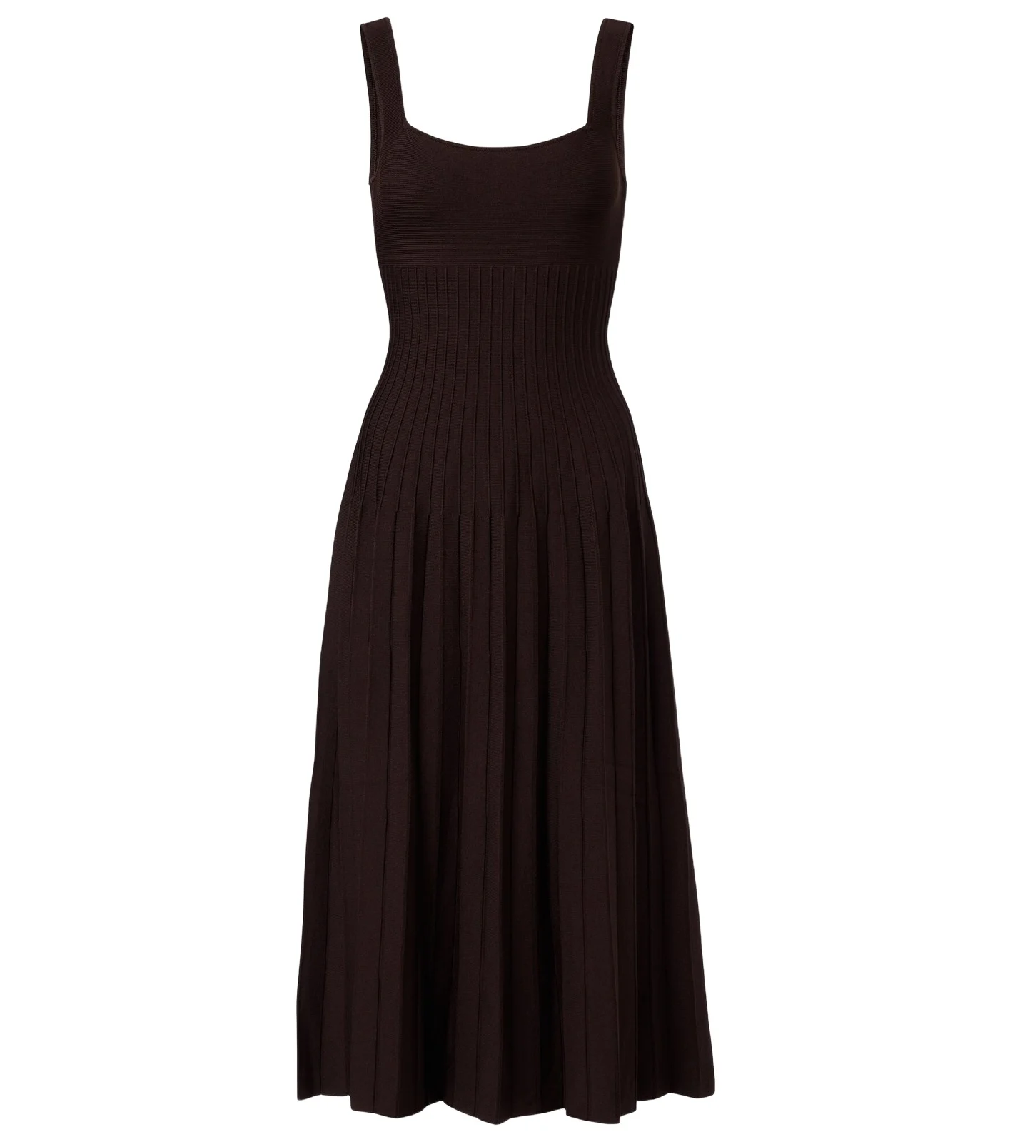 Ellison pleated knitted midi dress