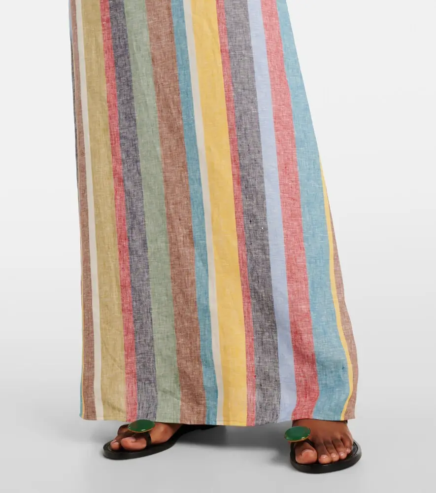 Staud Laura striped linen maxi dress | Thumbnail 4