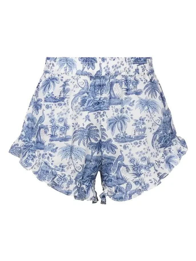Boyana printed cotton toile shorts Boyana printed cotton toile shorts